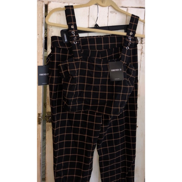 Forever 21 Plaid Crop Top & Pants Set - Picture 8 of 8